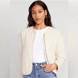 Old Navy Quilted Bomber Jacket Size S